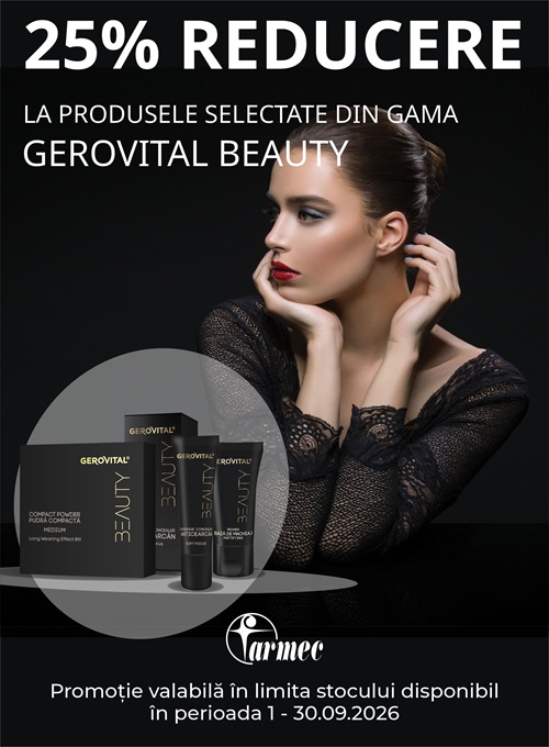 Gerovital Beauty 25% Reducere Septembrie