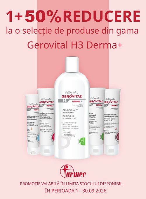 Gerovital H3 Derma+ 1+50% Reducere la al 2-lea Septembrie