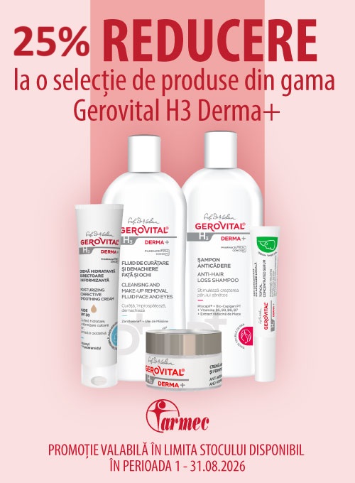 Gerovital GH3 Derma+ 25% Reducere August