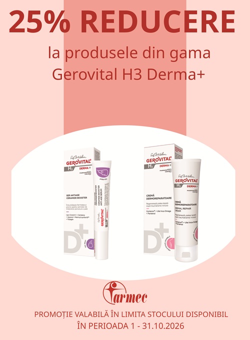 Gerovital H3 Derma+ 25% Reducere Octombrie