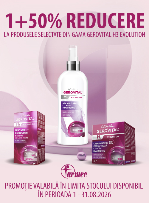 Gerovital H3 Evolution 1+50% Reducere la al 2-lea August
