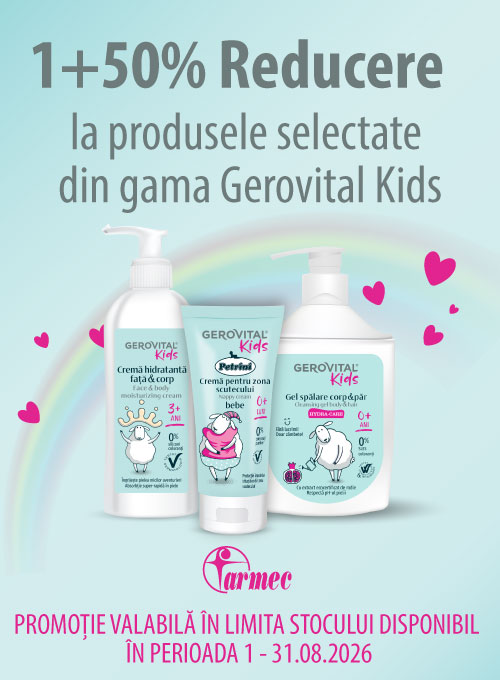 Gerovital Kids 1+50% Reducere la al 2-lea August