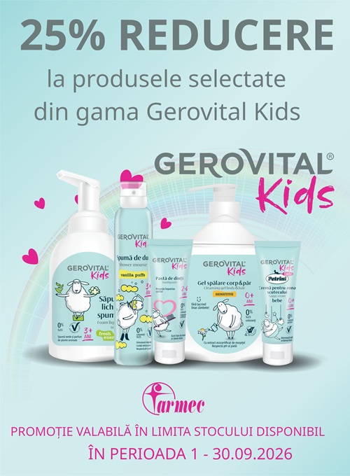 Gerovital Kids 25% Reducere Septembrie