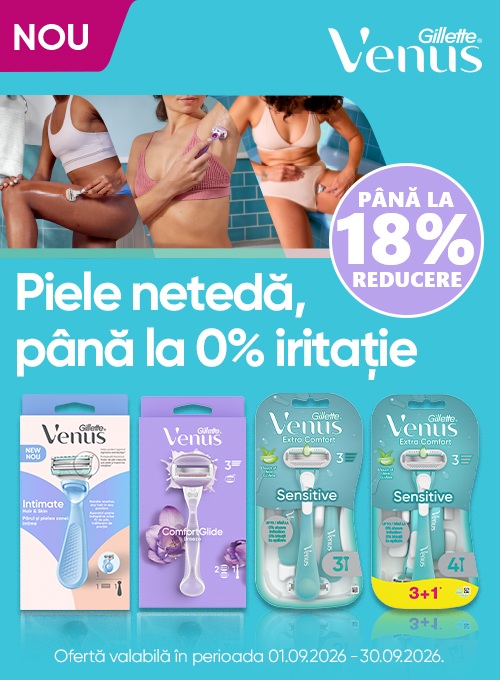 Gillette Venus Pana la 18% Reducere Septembrie