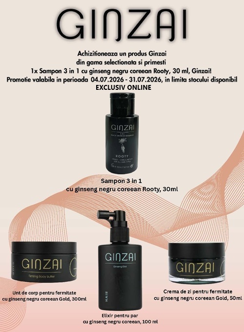Ginzai Produs Bonus Iulie EXCLUSIV ONLINE