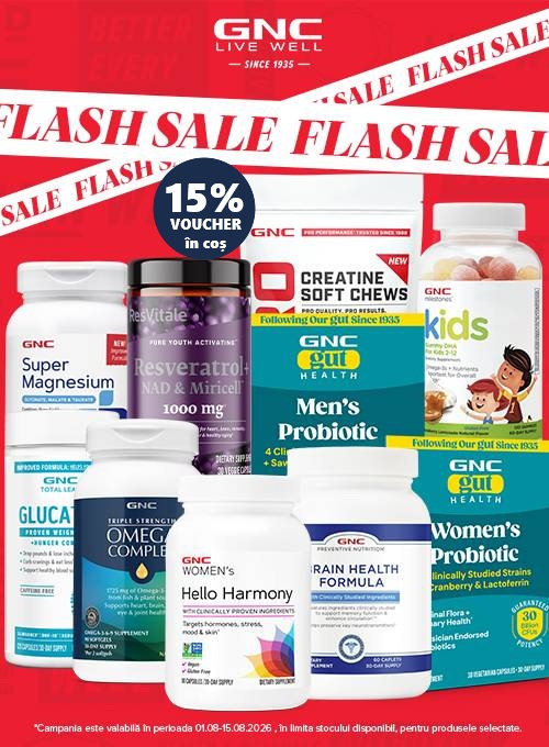 GNC 15% Voucher in cos August