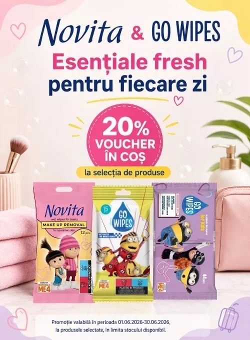 Go Wipes 20% Reducere Iunie