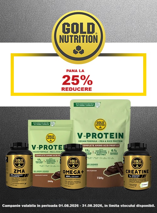 Gold Nutrition Pana la 25% Reducere August
