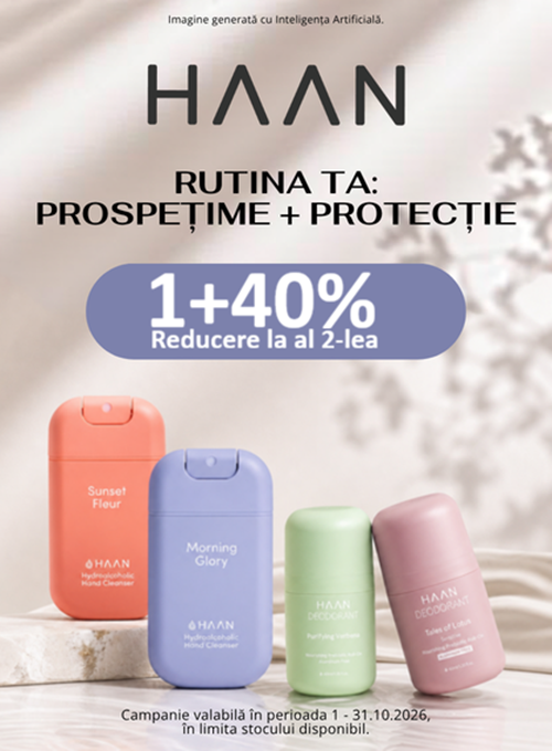 Haan 1+40% Reducere la al 2-lea Octombrie