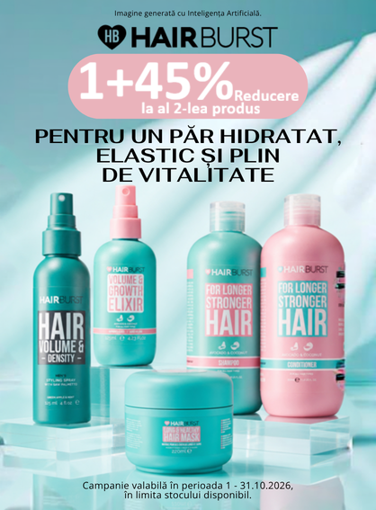 Hairburst 1+45% Reducere la al 2-lea Octombrie