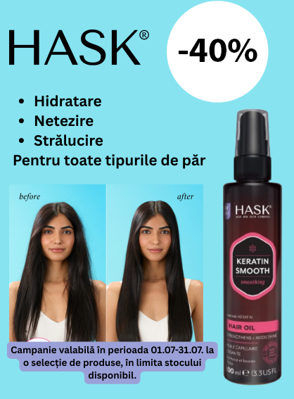 Hask 40% Voucher in cos Iulie