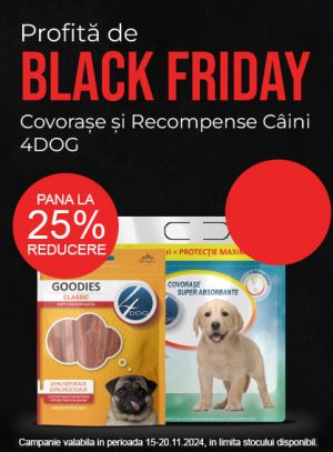 4Dog Pana la 25% Reducere Black Friday 2024