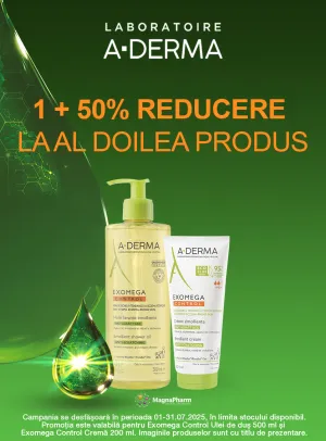Aderma 1+50% Reducere la al 2-lea Iulie 