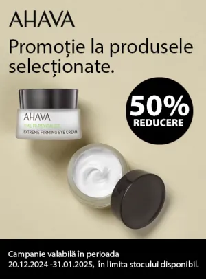 Ahava 50% Reducere Decembrie-Ianuarie