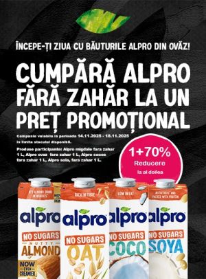 Alpro 1+70% Reducere la al doilea Black Friday 2025
