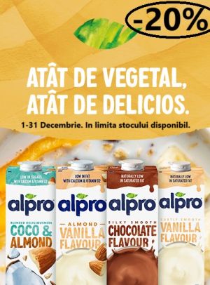 Alpro 20% Reducere Decembrie