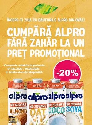 Alpro 20% Reducere Iunie