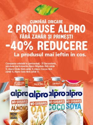 Alpro 40% Reducere la al doilea Decembrie