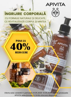 Apivita Pana La 40% Reducere Mai