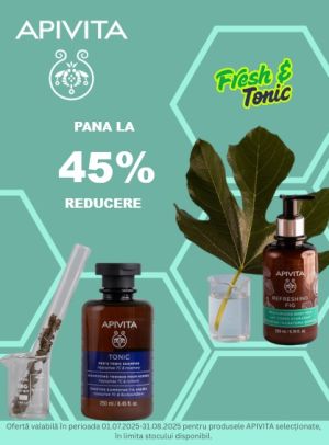 Apivita Pana La 45% Reducere Iulie-August