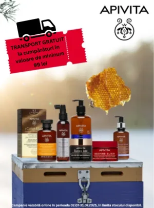 Apivita Transport Gratuit Iulie