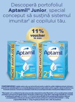 Aptamil 11% Voucher in cos Iulie