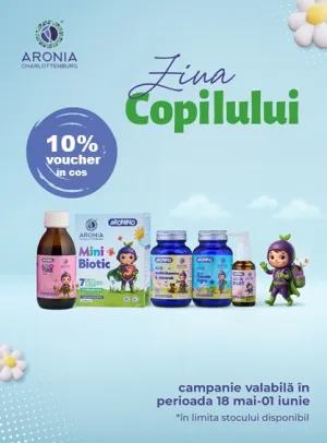 Aronia 10% Voucher in cos Ziua Copilului