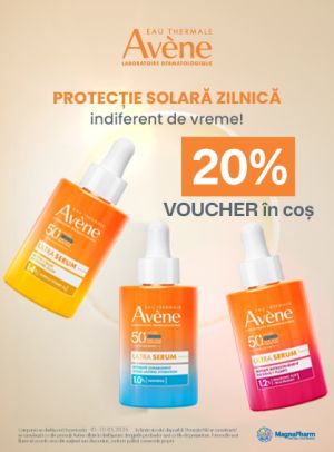 Avene 20% Voucher aplicat in cos Importanta Protectiei Solare