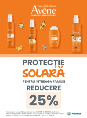 Avene 25% Reducere Mai-August
