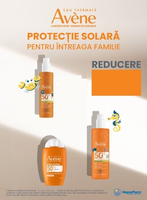 Avene 30% Reducere Iunie-August