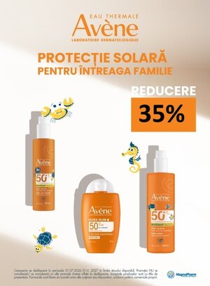 Avene 35% Reducere Iulie-August