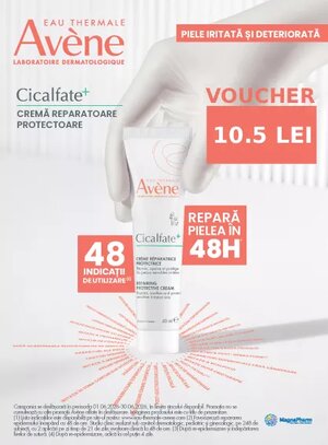 Avene Cicalfate 10.5 lei Voucher Iunie