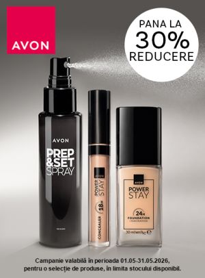 Avon Pana la 30% Reducere Mai