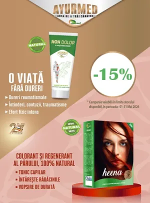 Ayurmed 15% Reducere Mai