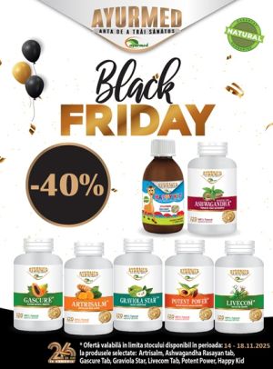Ayurmed 40% Reducere Black Friday 2025
