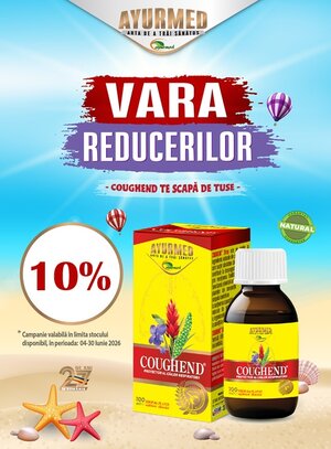 Ayurmed Coughend 10% Reducere Iunie
