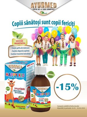 Ayurmed Happy Kid 15% Mai-Iunie