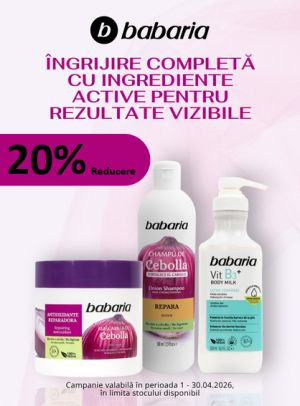 Babaria 20% Reducere Aprilie