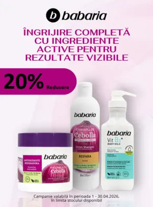 Babaria 20% Reducere Aprilie