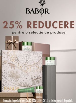 Babor 25% Reducere Decembrie-Ianuarie