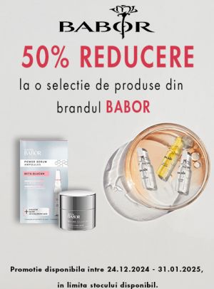 Babor 50% Reducere Decembrie-Ianuarie