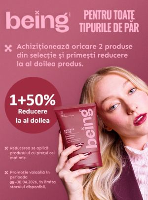 Being  1+50% Reducere la al 2-lea Aprilie