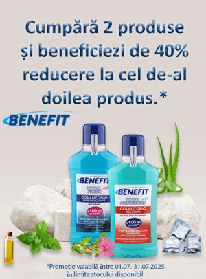 Benefit 1+40% Reducere la al 2-lea Iulie
