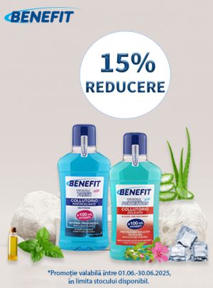 Benefit 15% Reducere Iunie