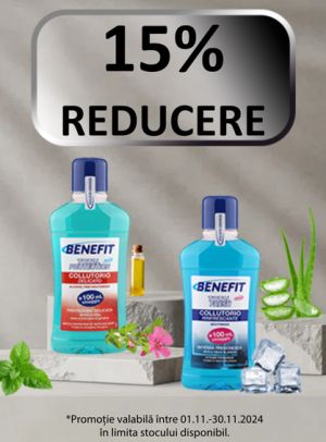 Benefit 15% Reducere Noiembrie