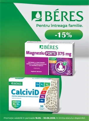 Beres 15% Reducere Mai-Iunie
