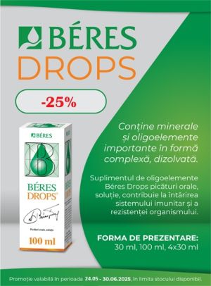 Beres 25% Reducere In Cos Mai-Iunie