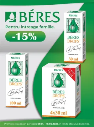 Beres Drops 15% Reducere Aprilie-Mai