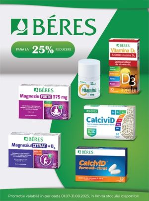 Beres Pana La 25% Reducere Iulie-August