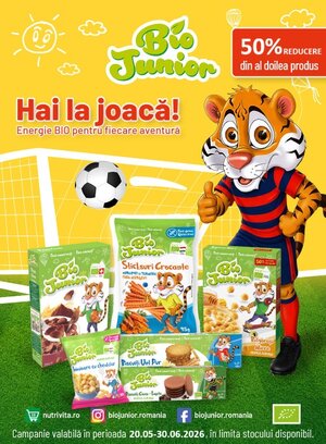 Bio Junior 1+50% Reducere la al doilea Mai-Iunie